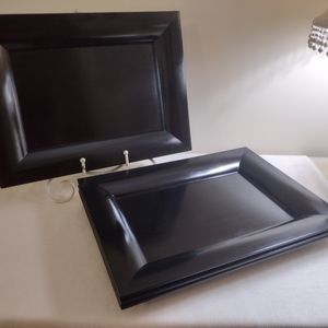 Bauscher Black Rectangular Chargers Restaurant Quality Charcuterie